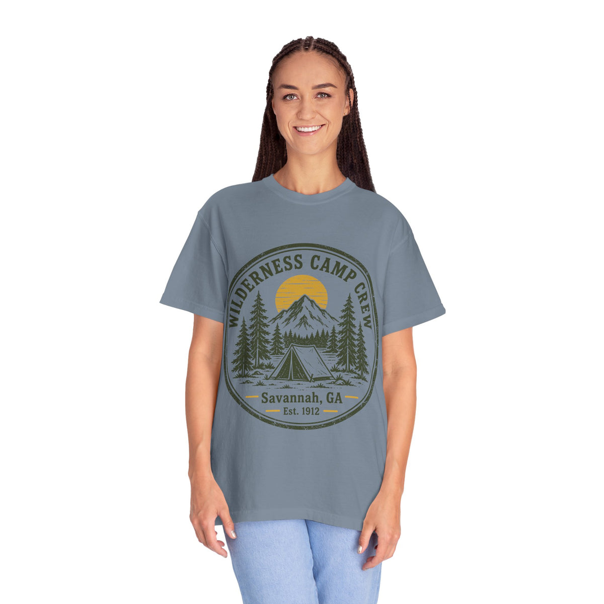 Wilderness Camp Crew Savannah GA Comfort Colors Tee