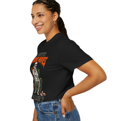 Horror Movies Game 7 Baseball Comfort Colors T-Shirt