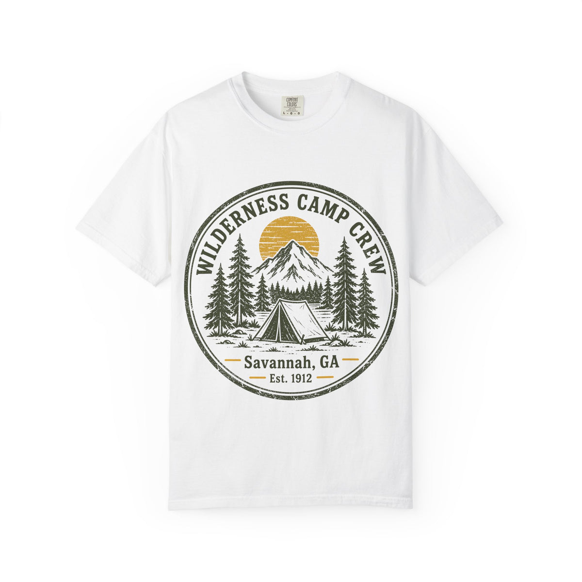 Wilderness Camp Crew Savannah GA Comfort Colors Tee