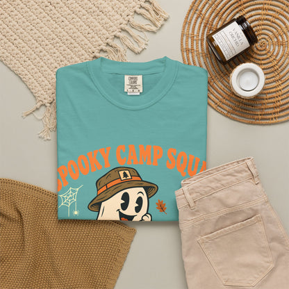 Spooky Camp Squad Campfires & Cobwebs Comfort Colors Tee