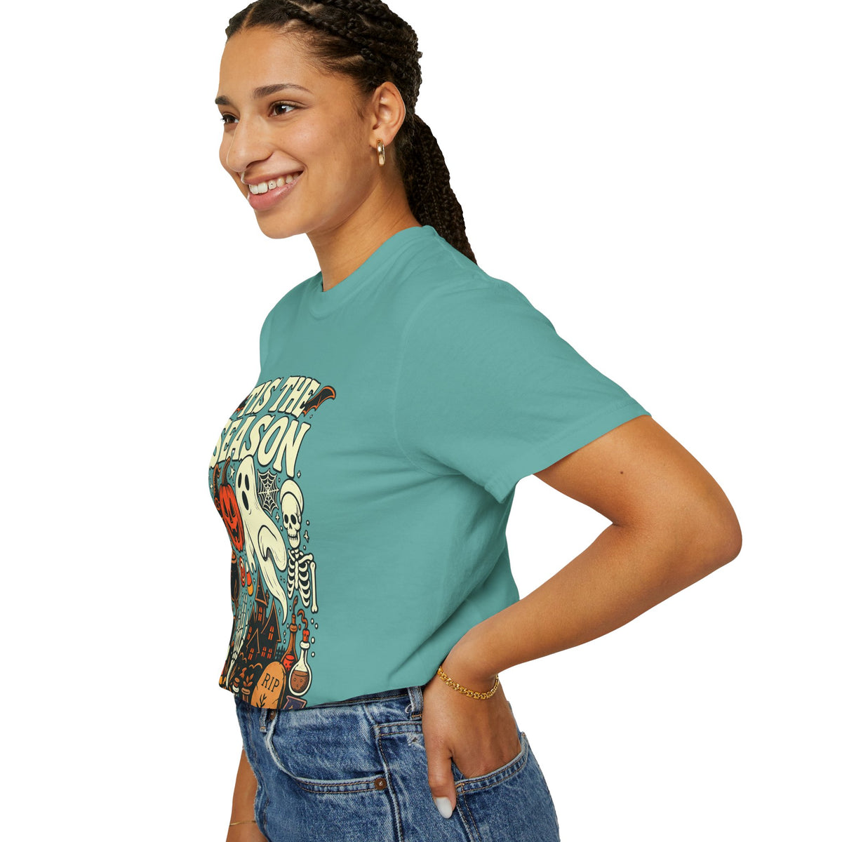 Tis the Season Spooky Halloween Comfort Colors Graphic Tee