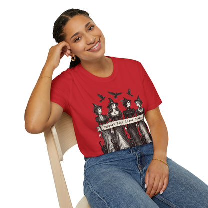 Support Your Local Coven Feminist Witch T-Shirt