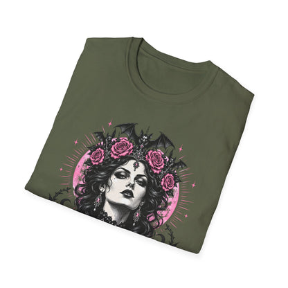 Pink Spooky Queen Pastel Gothic Glamour Witch T-Shirt