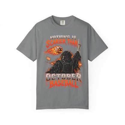 October Baseball Halloween Comfort Colors Graphic T-Shirt