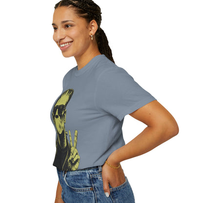 Frankenstein Bubblegum Peace Sign Comfort Colors T-Shirt