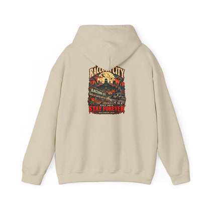 Welcome to Raccoon City Halloween 2026 Gildan 18500 Hoodie
