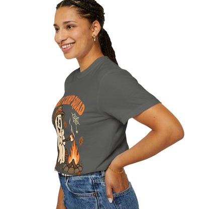 Spooky Camp Squad Campfires & Cobwebs Comfort Colors Tee
