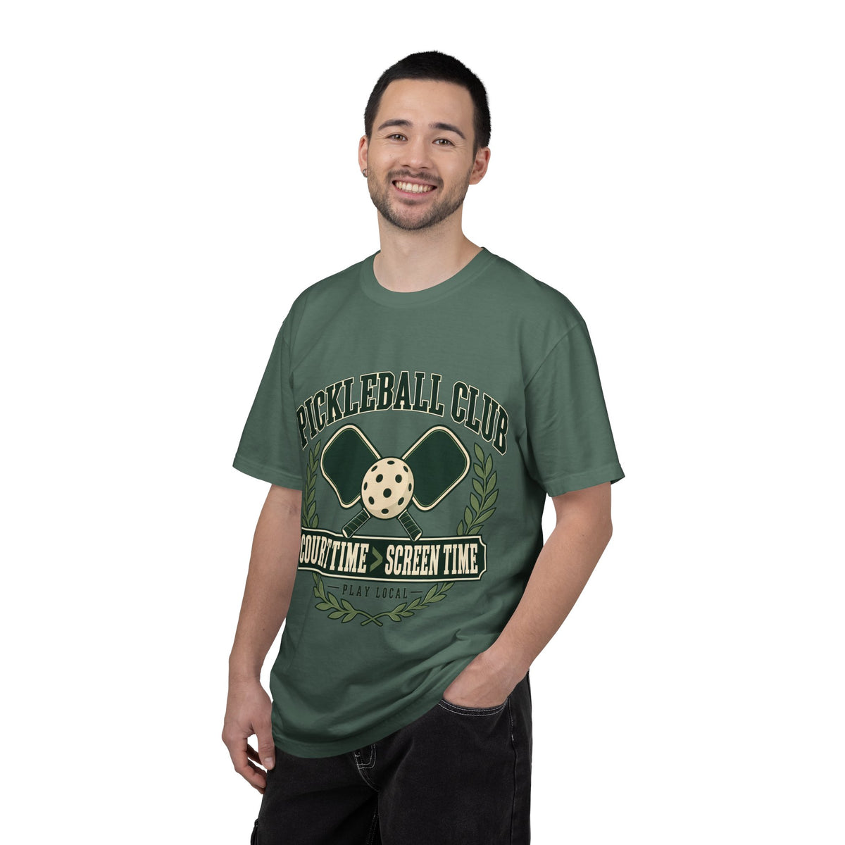 Pickleball Club Court Time Over Screen Time Comfort Colors Tee