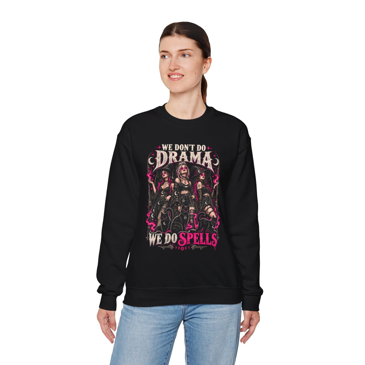 We Don't Do Drama We Do Spells Witch Gildan 18000 Sweatshirt