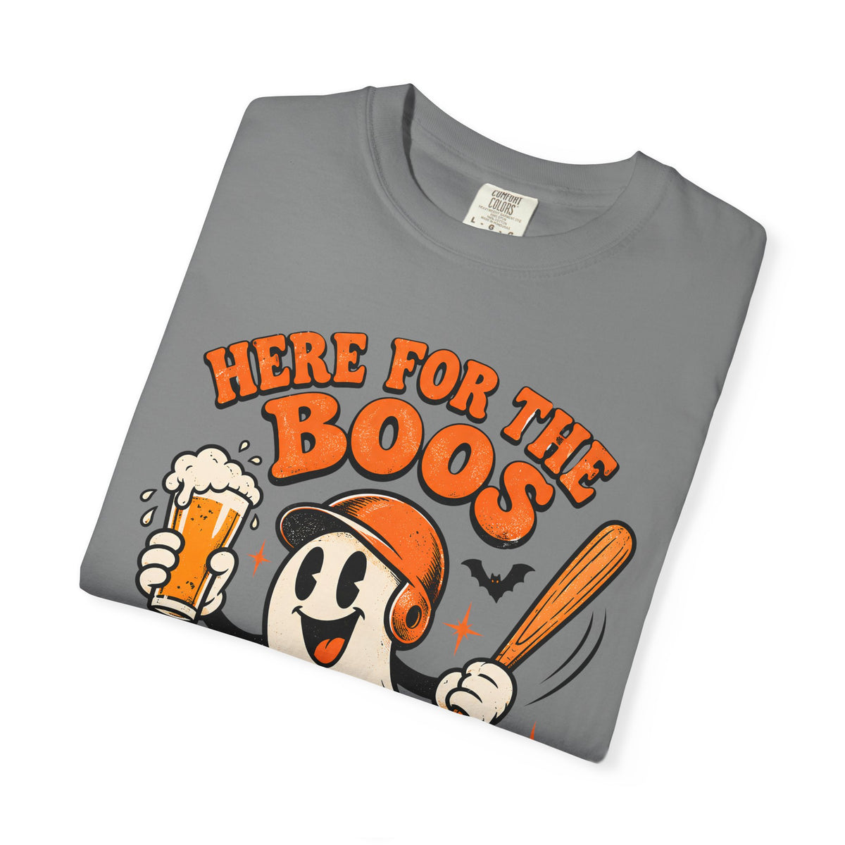Here for the Boos Baseball Halloween Comfort Colors Tee