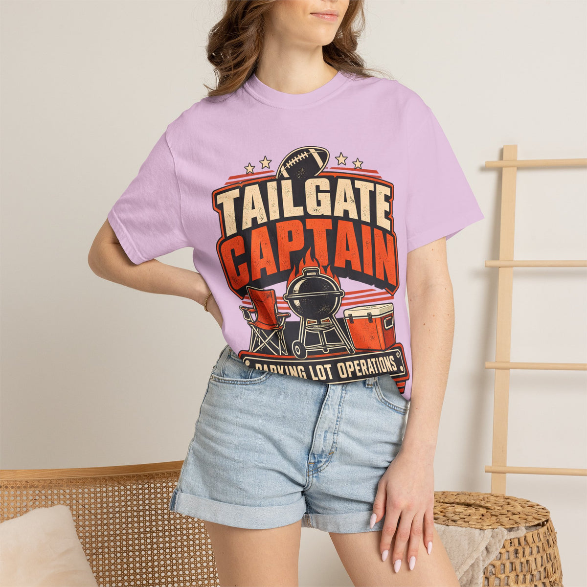 Tailgate Captain Football Game Day Comfort Colors T-Shirt