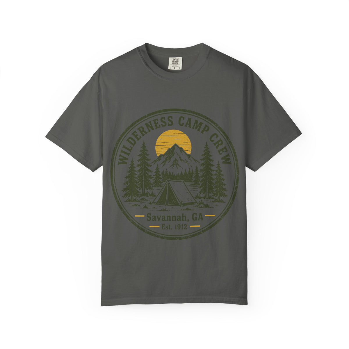 Wilderness Camp Crew Savannah GA Comfort Colors Tee