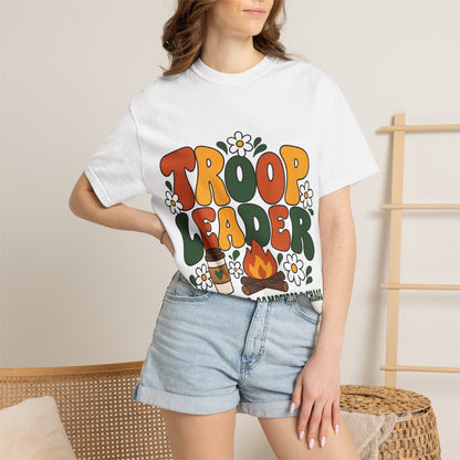 Troop Leader Coffee Campfires Chaos Comfort Colors Tee