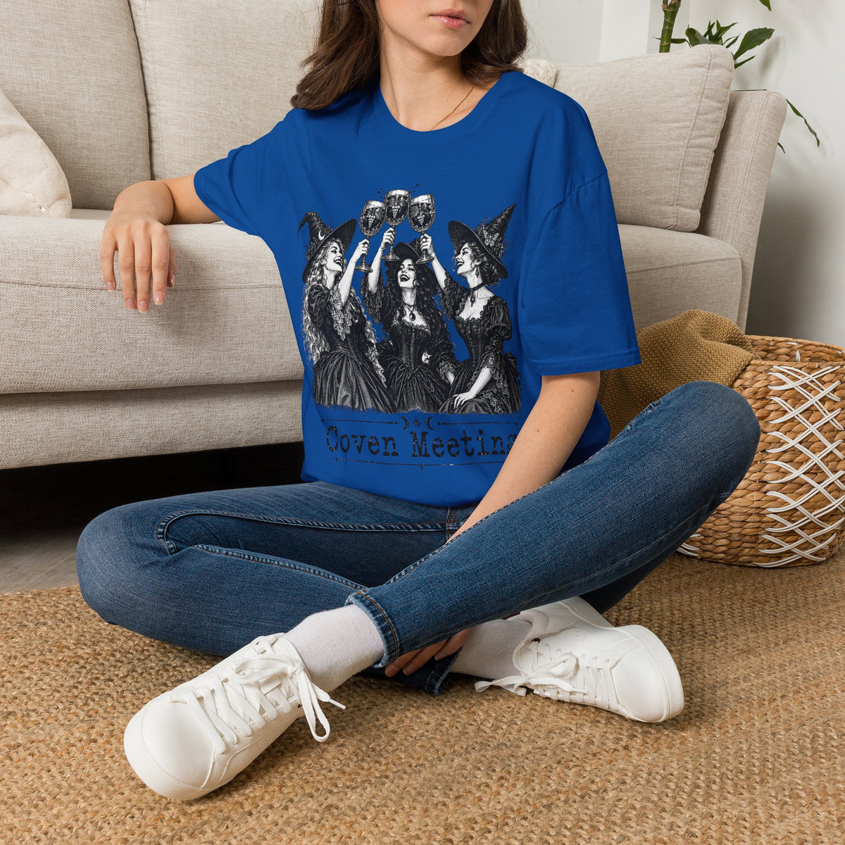 Coven Meeting Witch Wine T-Shirt