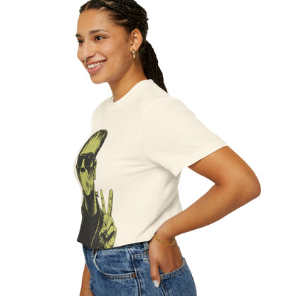 Frankenstein Bubblegum Peace Sign Comfort Colors T-Shirt