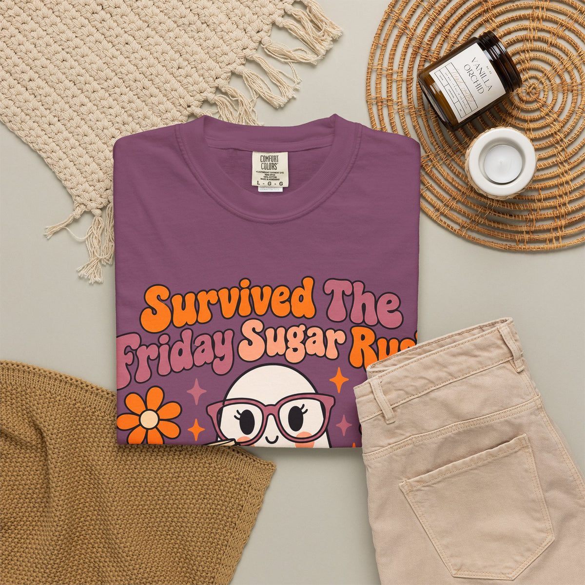Friday Sugar Rush Halloween 2026 Comfort Colors Tee