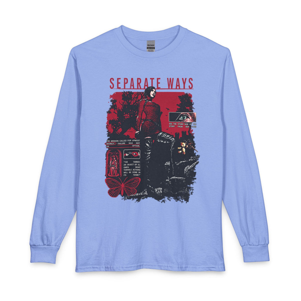 Separate Ways Survival Horror Gildan Heavy Cotton Long Sleeve Tee