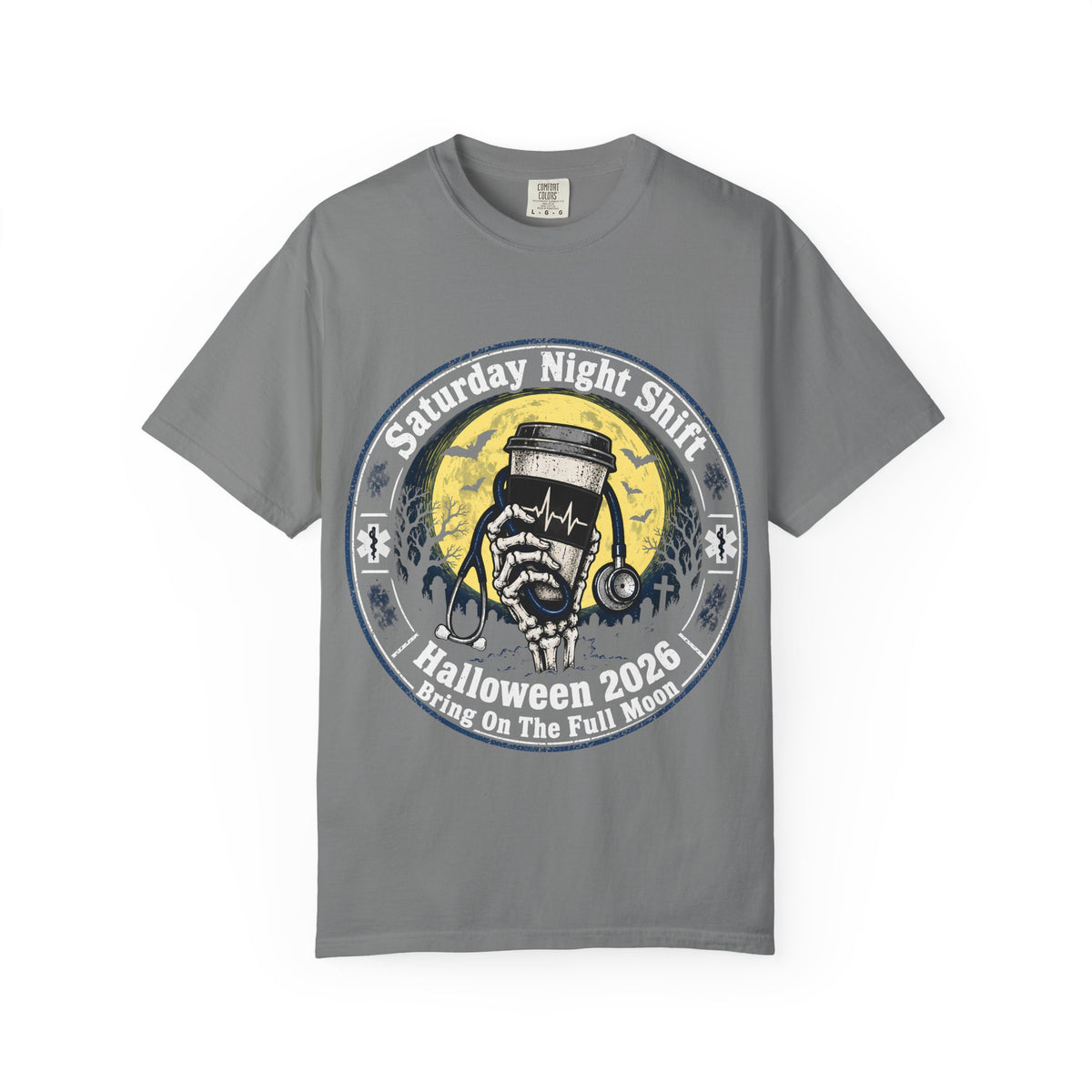 Saturday Night Shift Halloween 2026 Comfort Colors Tee