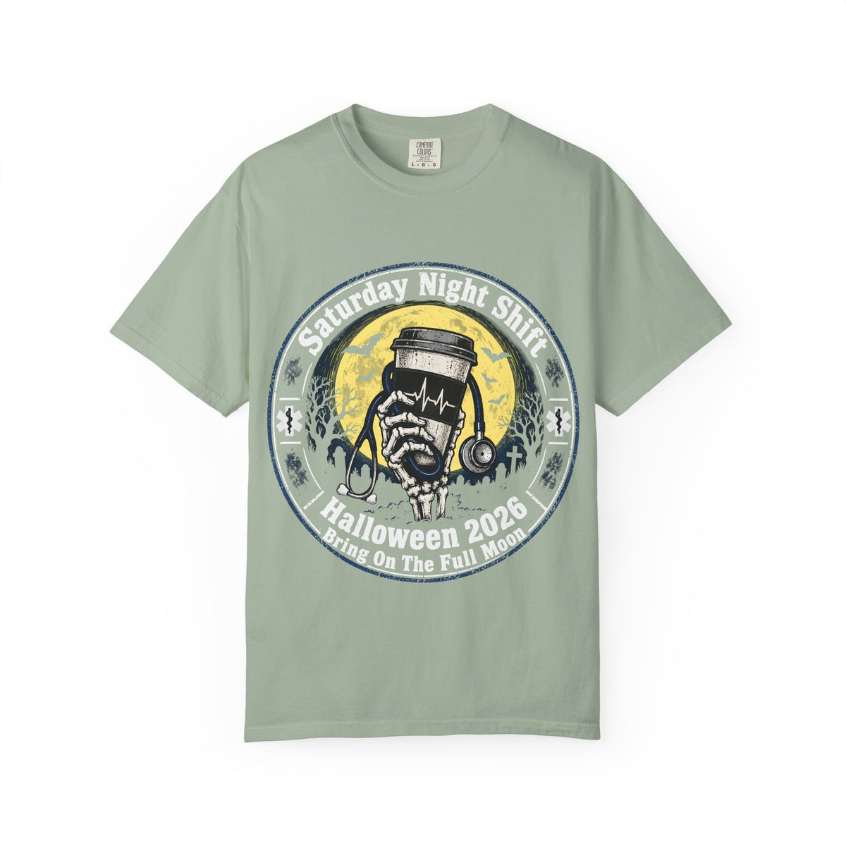 Saturday Night Shift Halloween 2026 Comfort Colors Tee