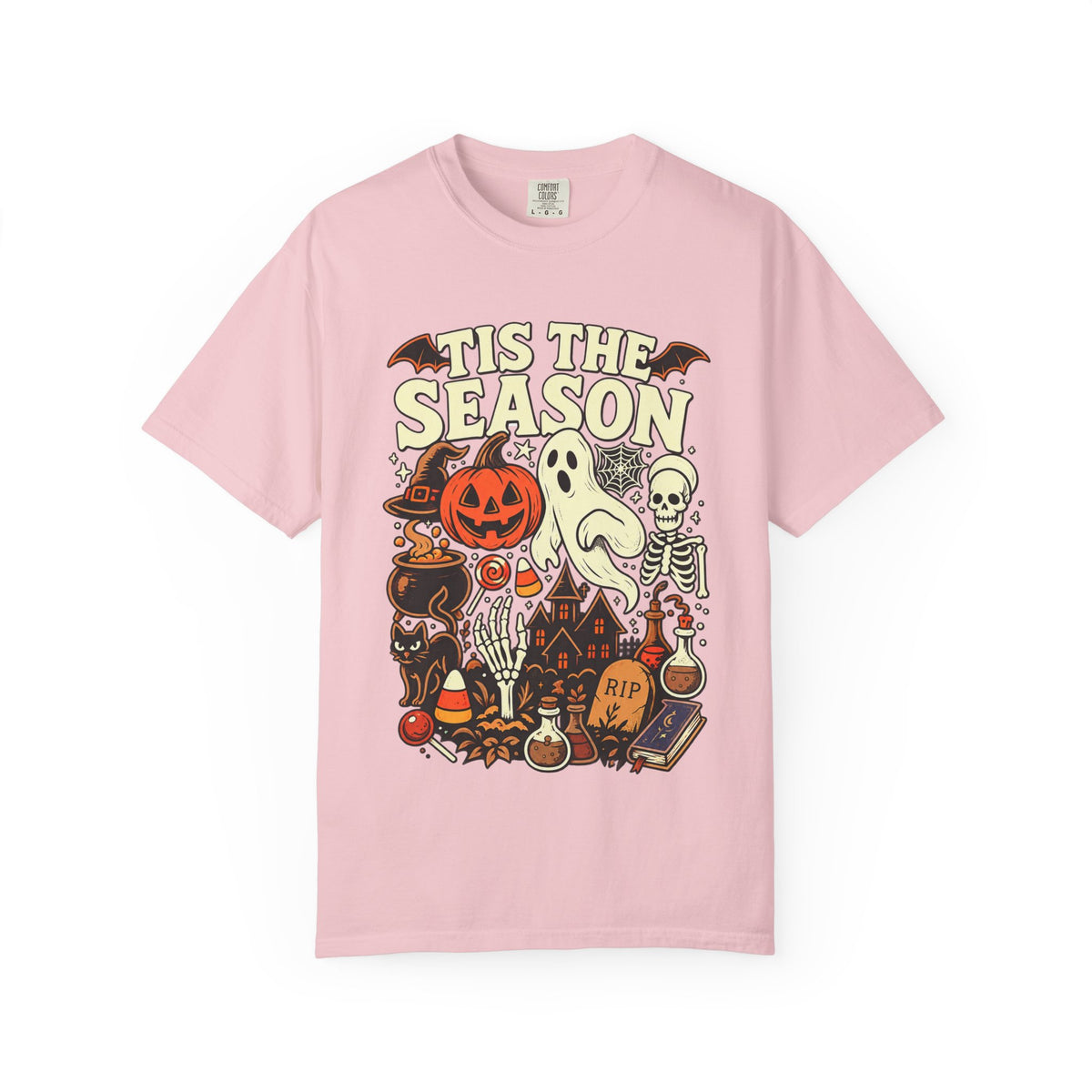 Tis the Season Spooky Halloween Comfort Colors Graphic Tee
