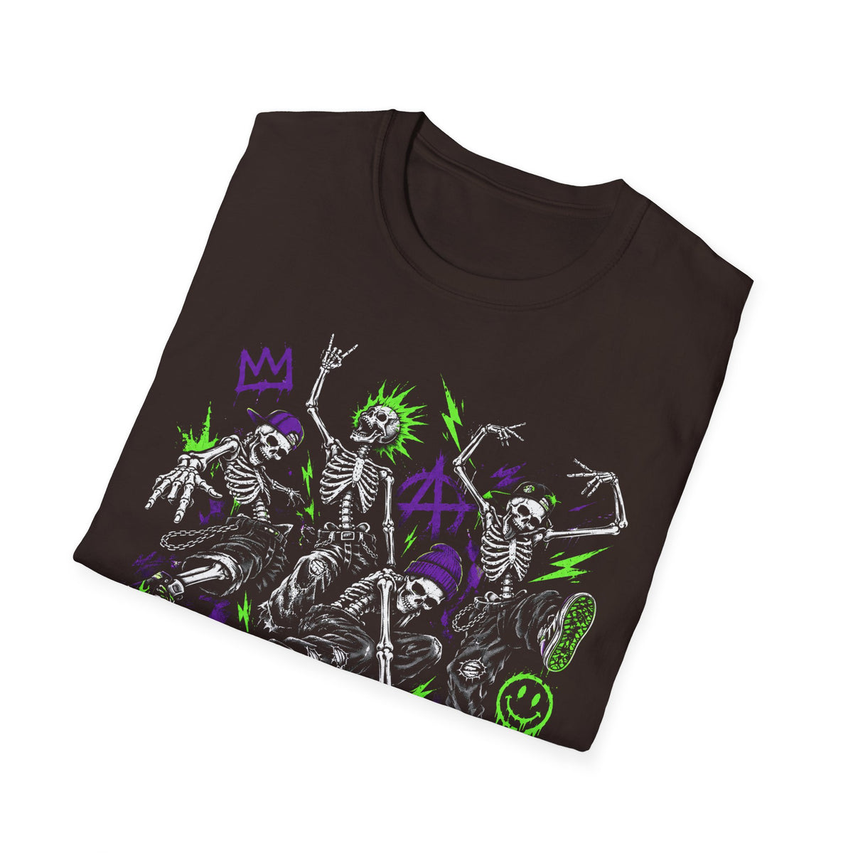 90s Skateboarding Skeleton Dance Crew T-Shirt