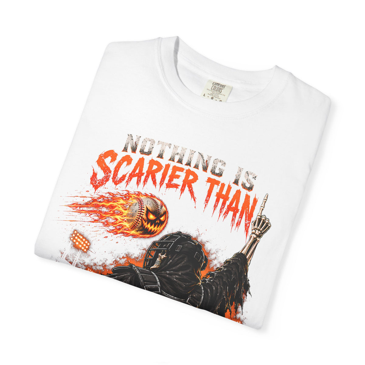 October Baseball Halloween Comfort Colors Graphic T-Shirt