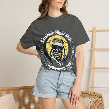 Saturday Night Shift Halloween 2026 Comfort Colors Tee