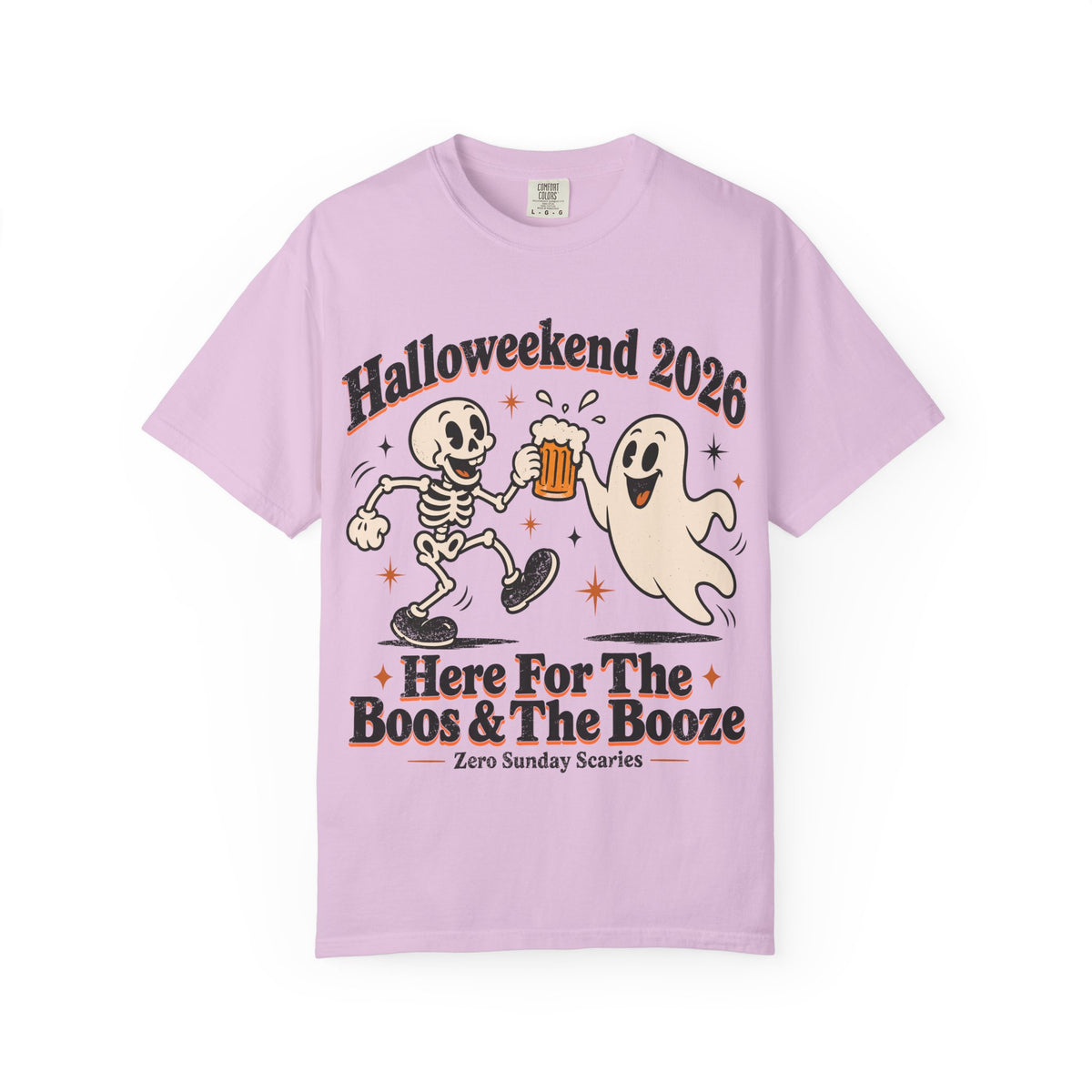 Halloweekend 2026 Boos & Booze Comfort Colors Tee