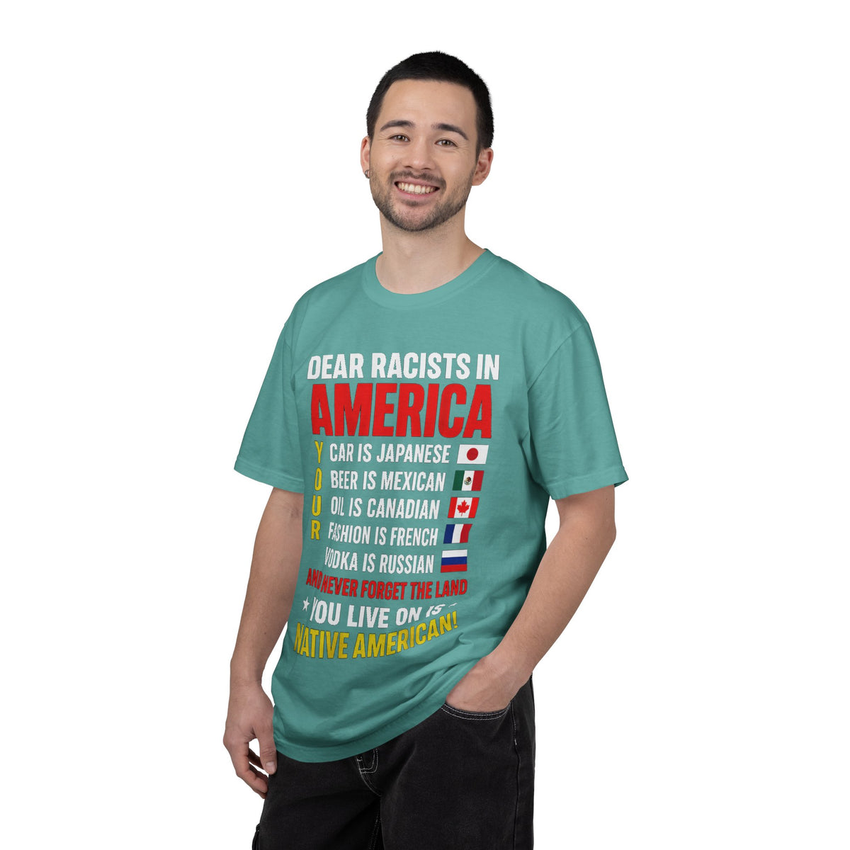 Dear Racists in America Anti-Racism Comfort Colors Tee