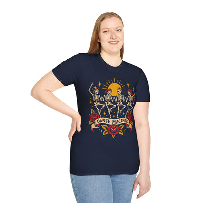 American Traditional Tattoo Skeleton Dance Shirt