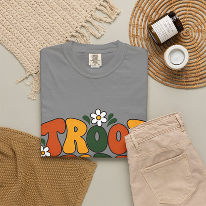 Troop Leader Coffee Campfires Chaos Comfort Colors Tee