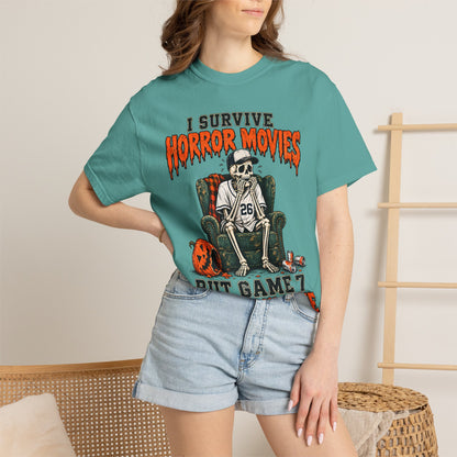 Horror Movies Game 7 Baseball Comfort Colors T-Shirt