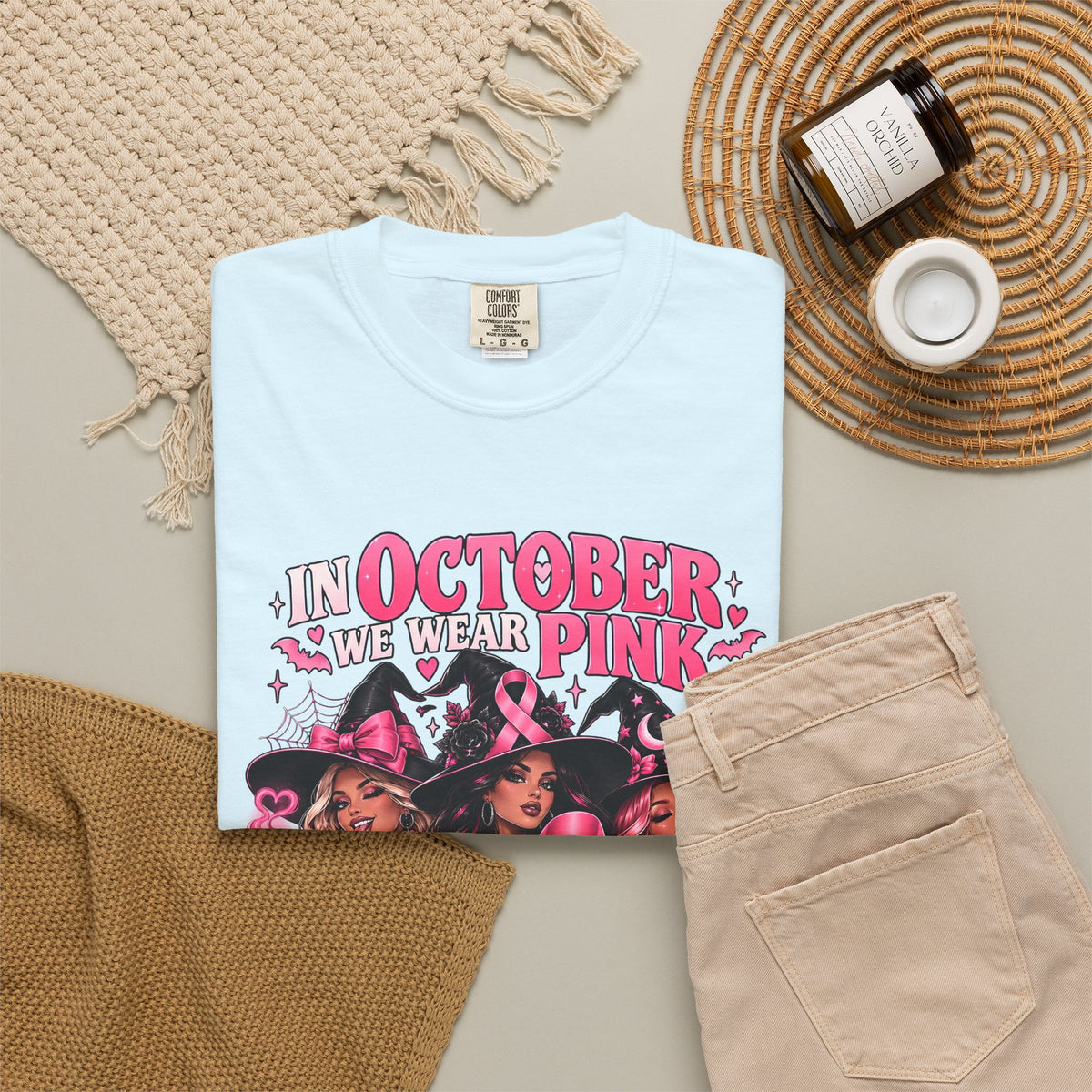 In October We Wear Pink My Coven Fights in Pink Tee