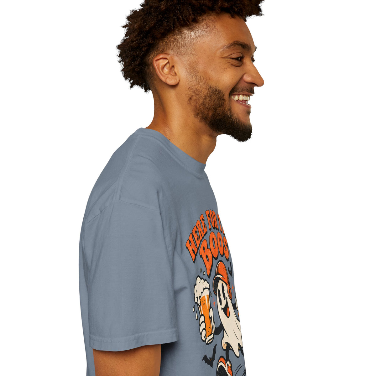 Here for the Boos Baseball Halloween Comfort Colors Tee