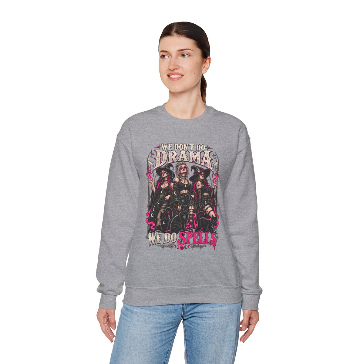 We Don't Do Drama We Do Spells Witch Gildan 18000 Sweatshirt