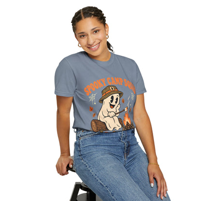 Spooky Camp Squad Campfires & Cobwebs Comfort Colors Tee