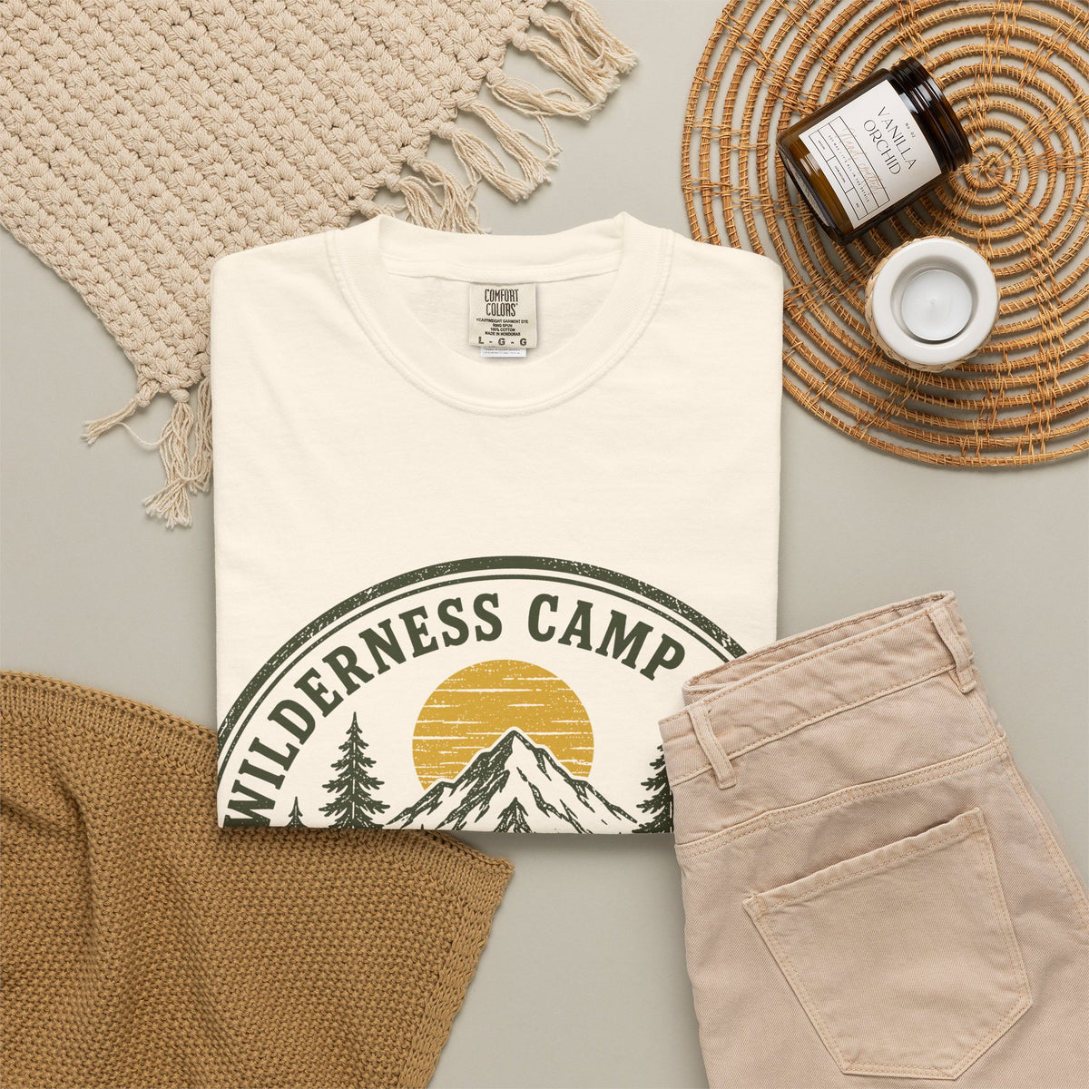 Wilderness Camp Crew Savannah GA Comfort Colors Tee