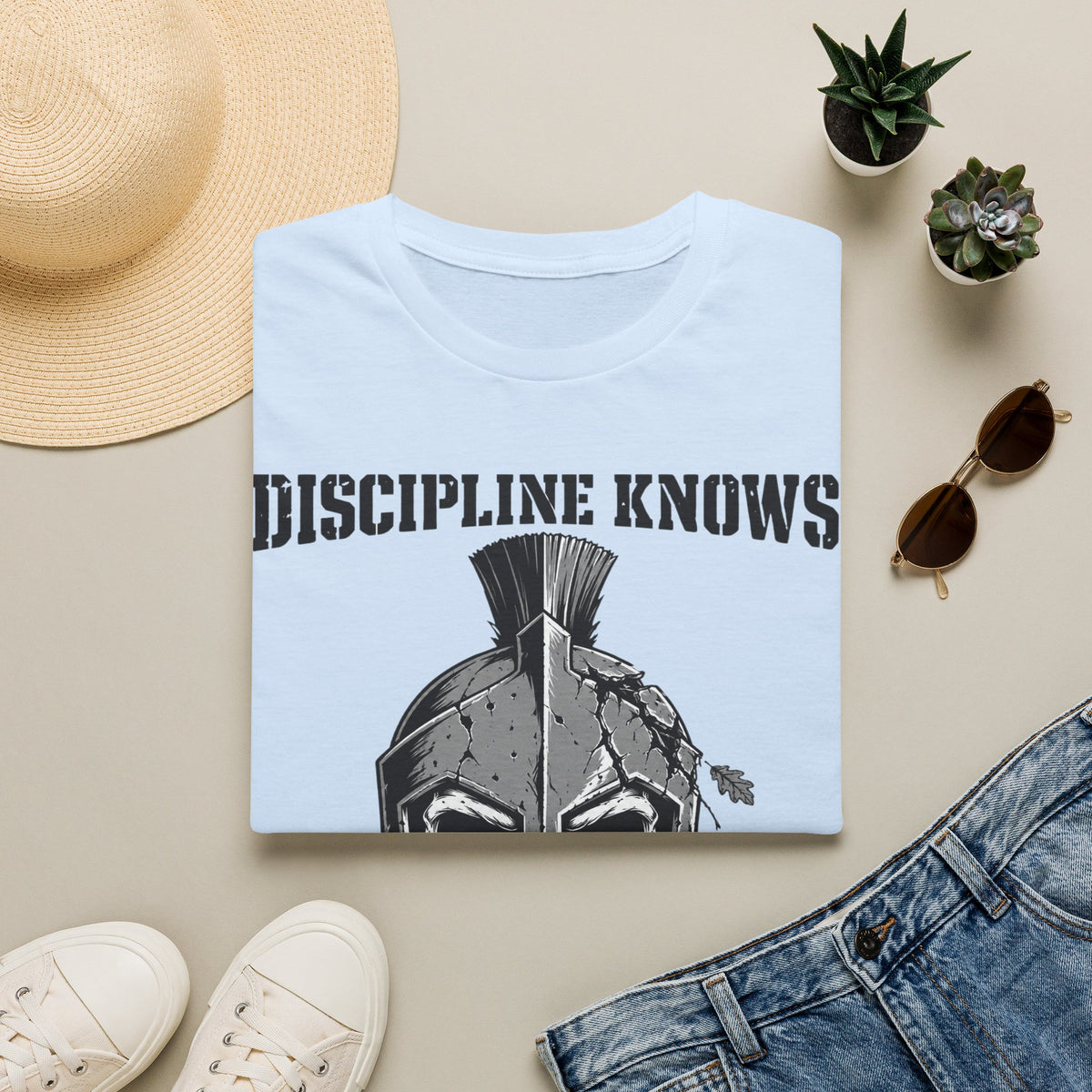 Discipline Knows No Season Shirt – Spartan Skull Stoic Warrior Tee