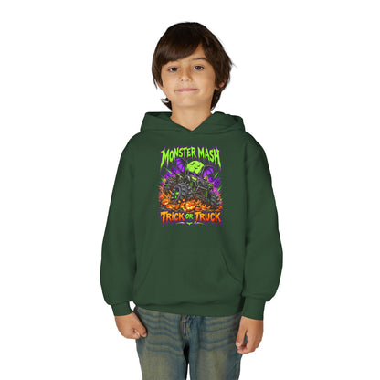 Monster Mash Trick or Truck Youth Halloween Hoodie