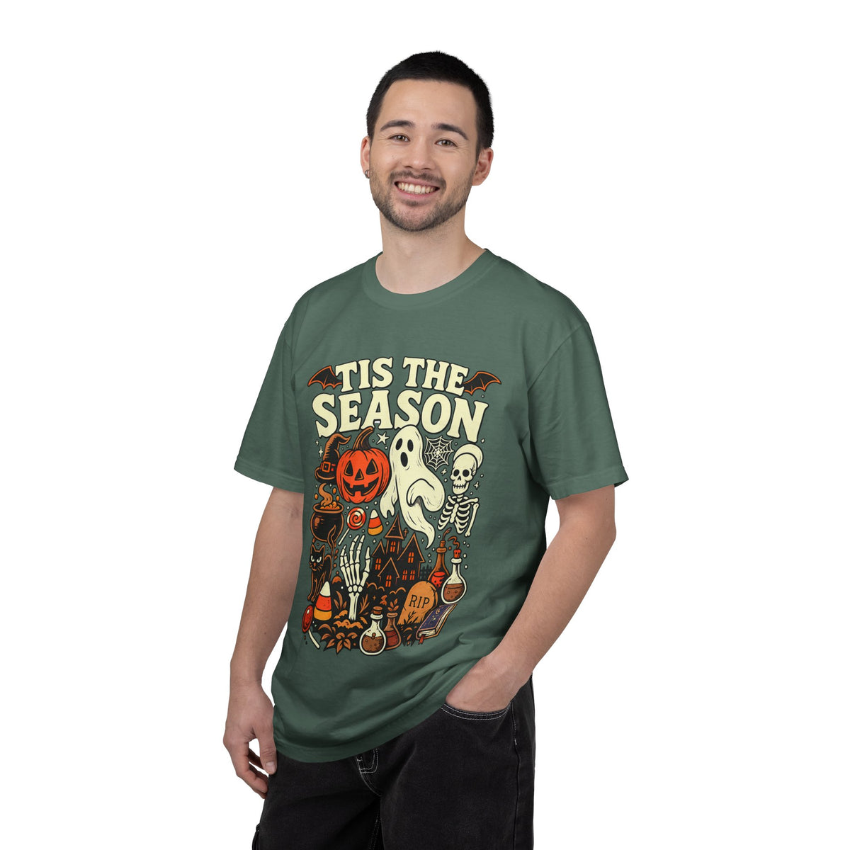 Tis the Season Spooky Halloween Comfort Colors Graphic Tee