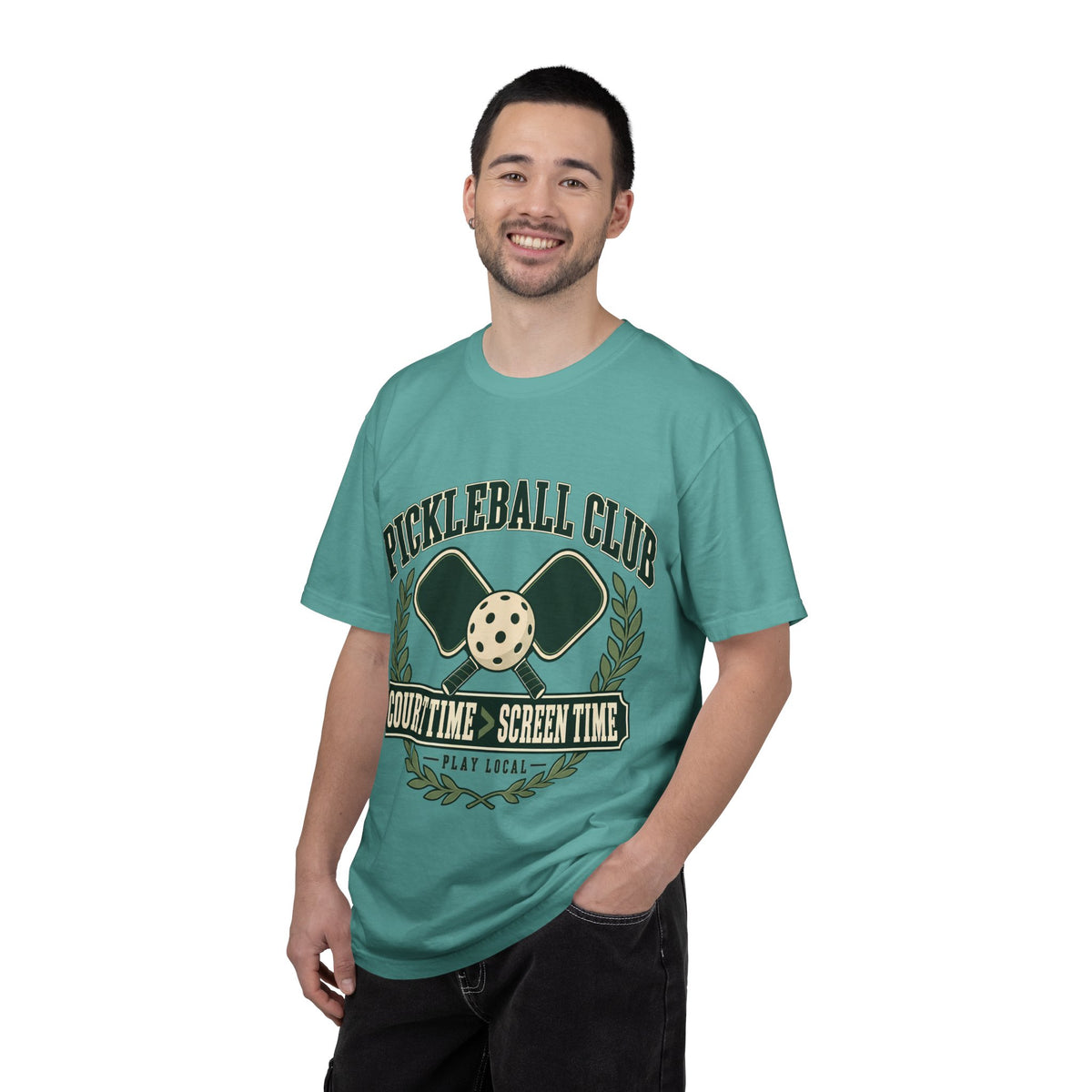 Pickleball Club Court Time Over Screen Time Comfort Colors Tee
