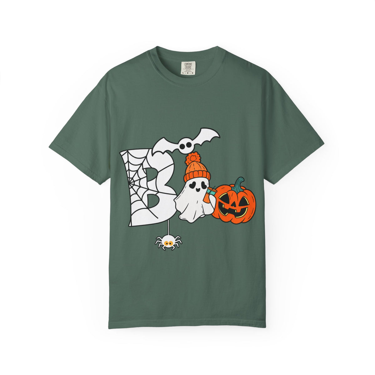 Cute Ghost Pumpkin Cozy Halloween Comfort Colors T-Shirt