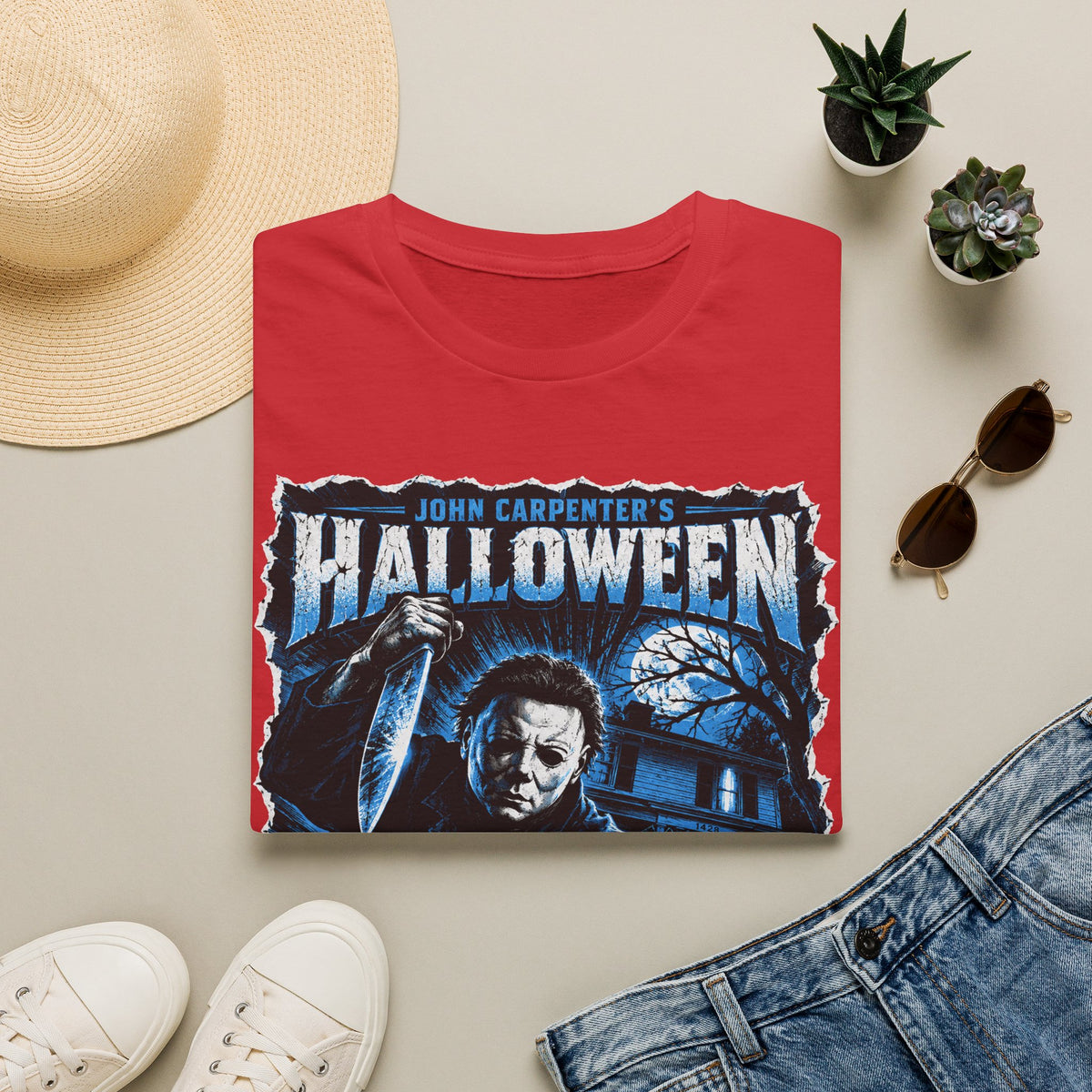 John Carpenter's Halloween Comic Book Style Shirt