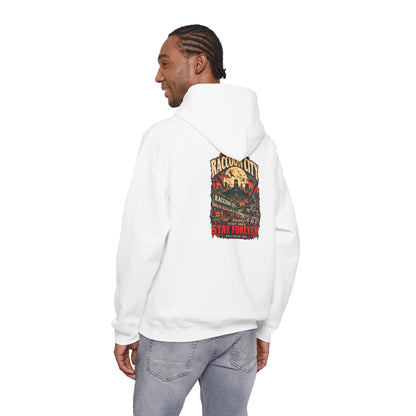 Welcome to Raccoon City Halloween 2026 Gildan 18500 Hoodie