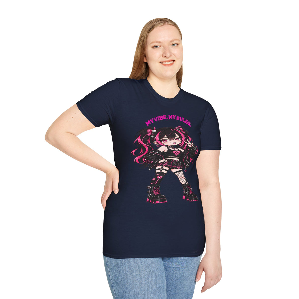 My Vibe, My Rules Anime Chibi Graphic Tee