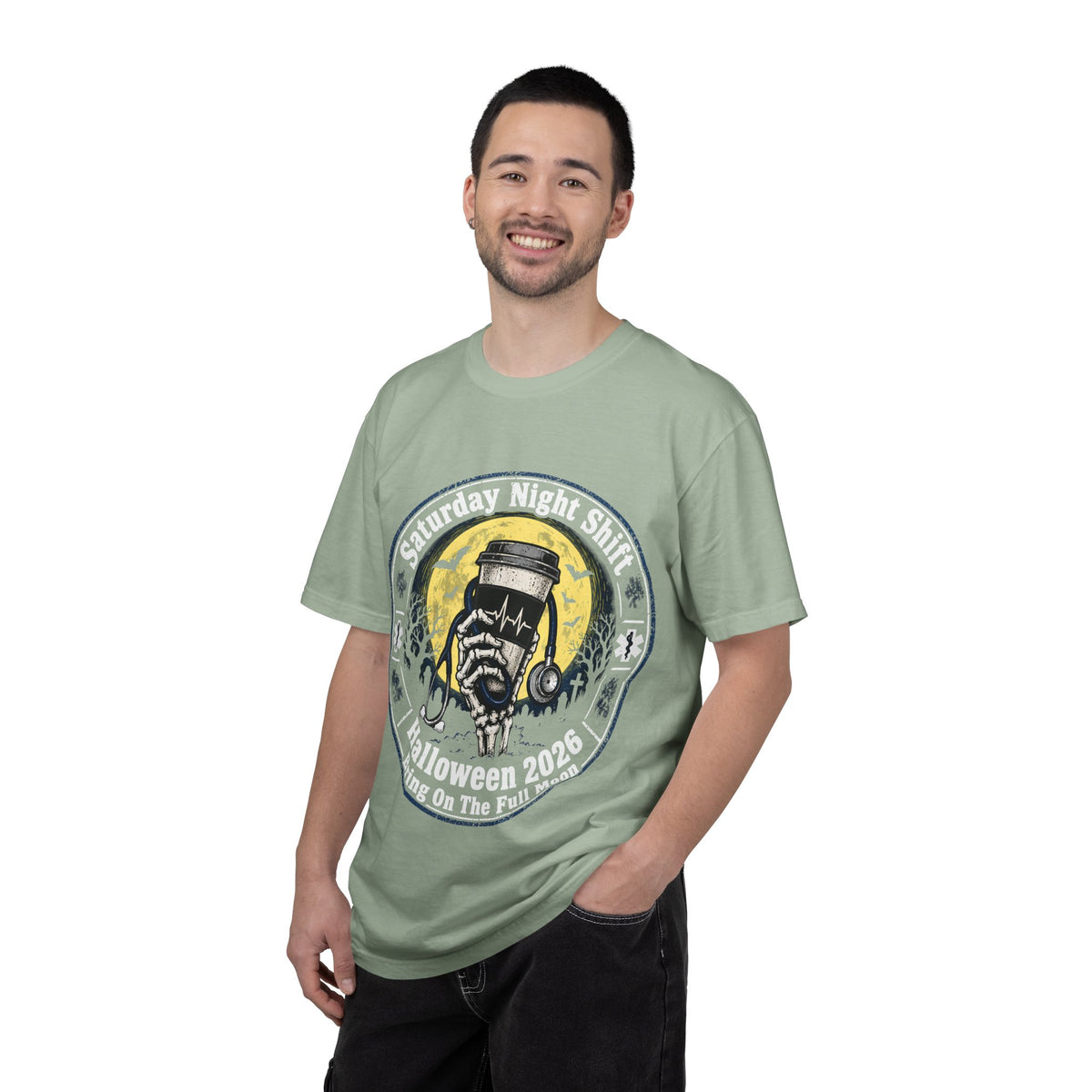 Saturday Night Shift Halloween 2026 Comfort Colors Tee