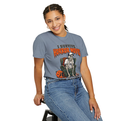Horror Movies Game 7 Baseball Comfort Colors T-Shirt
