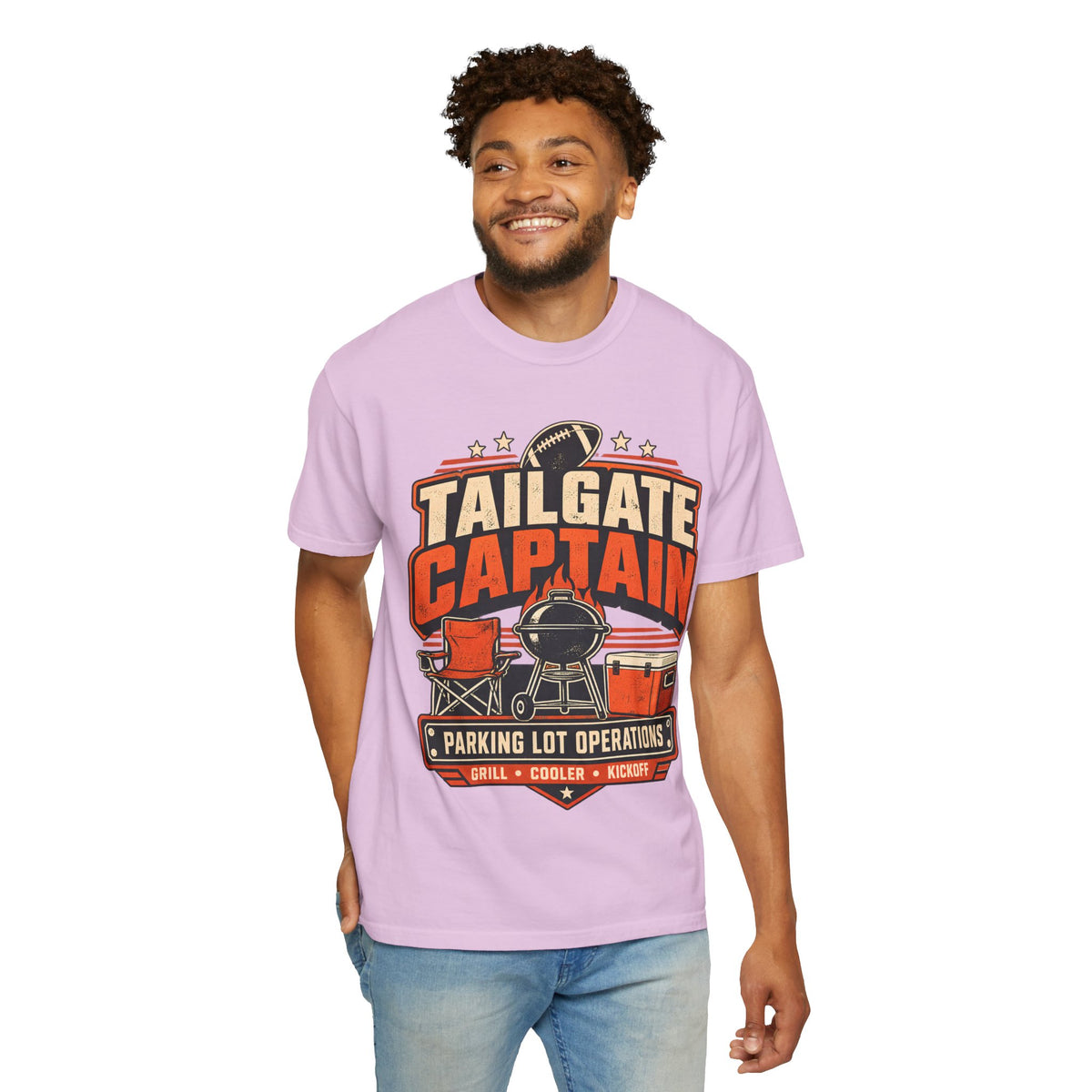 Tailgate Captain Football Game Day Comfort Colors T-Shirt