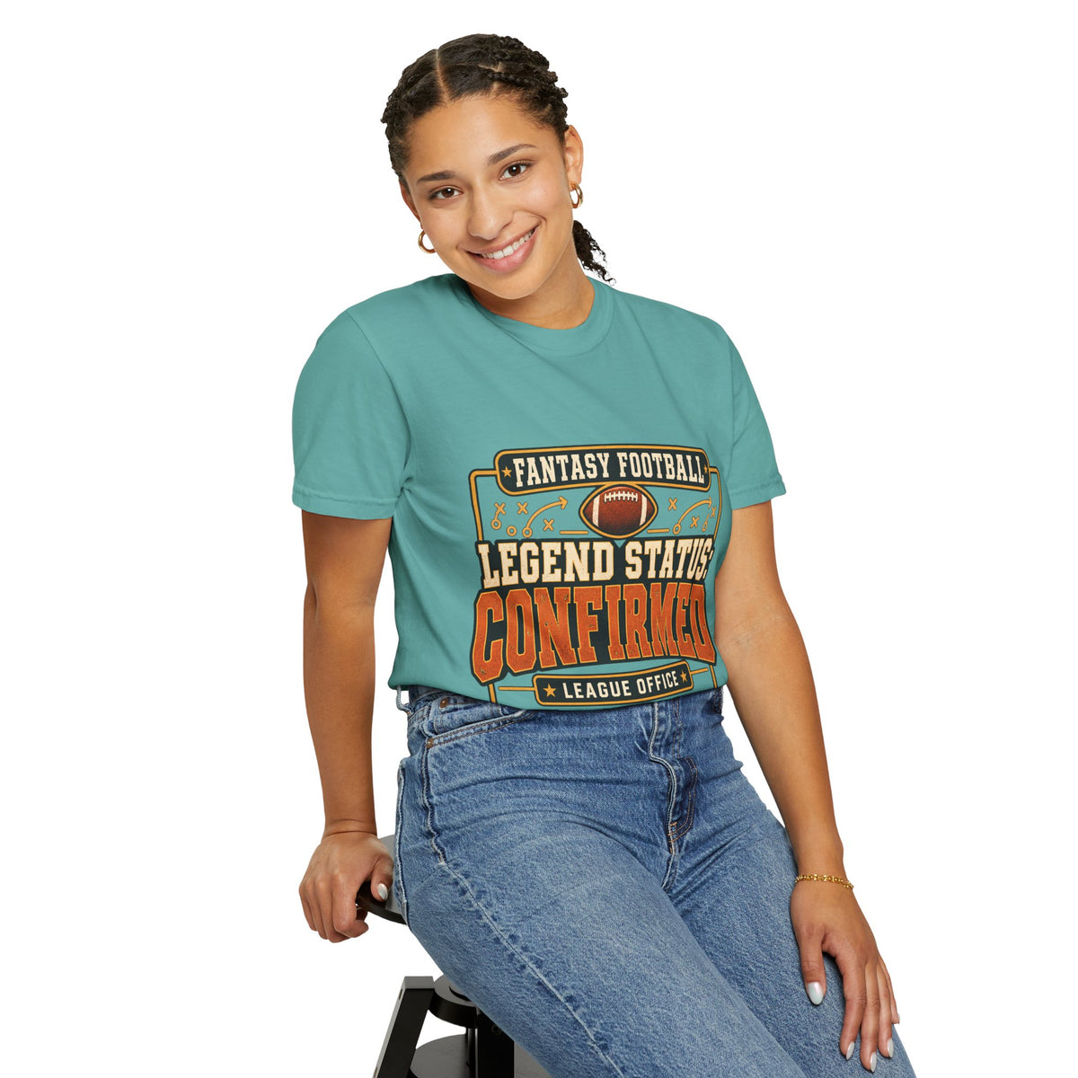 Fantasy Football Legend Status Confirmed Comfort Colors Tee