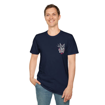 Raising Rebels Girl Dad Biker Graphic Tee